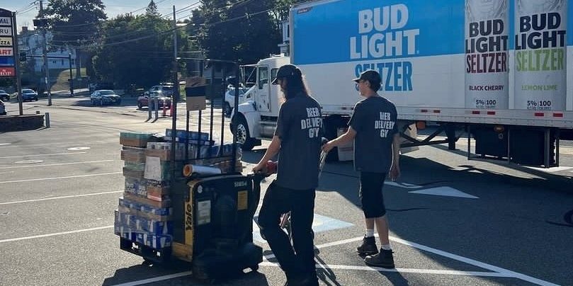 drivers making a delivery